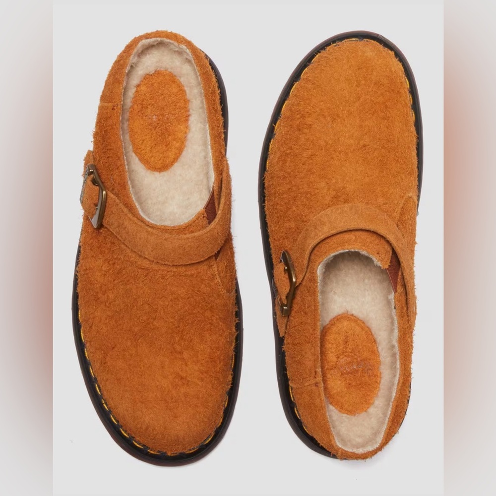 Dr Martens suede slip ons men’s